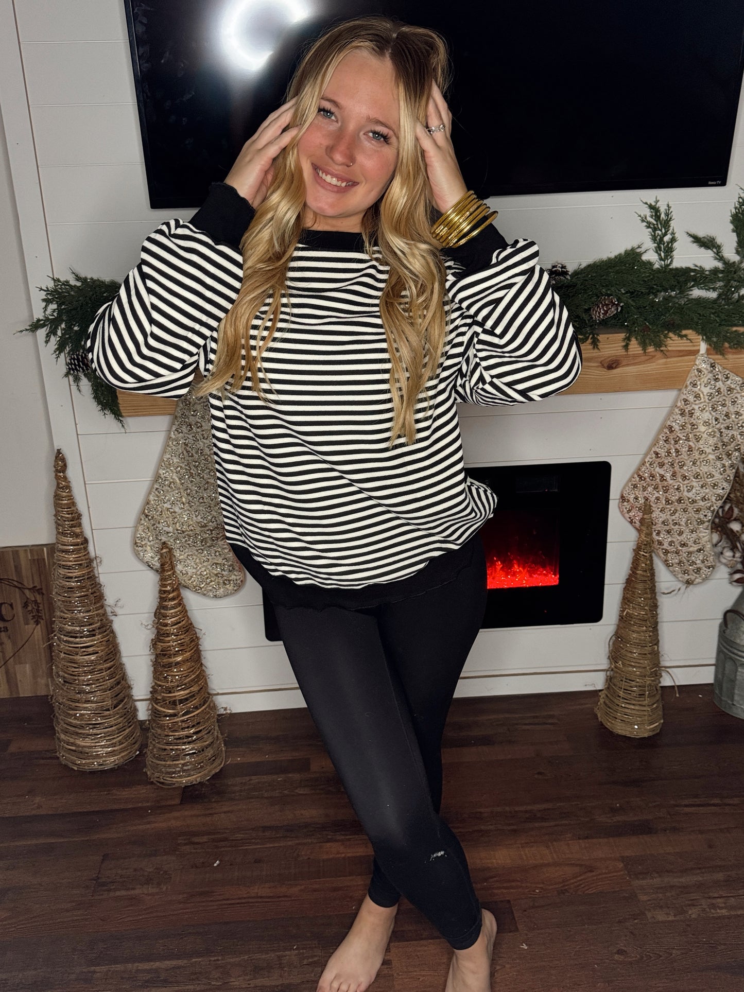 Striped Drop Sweater